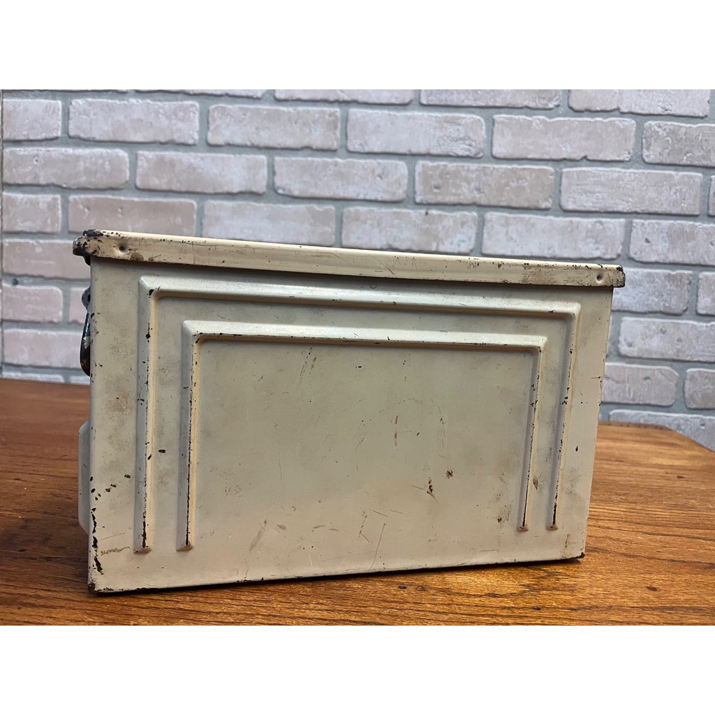 Vintage WWII 30 Cal Ammo Box Chest US Flaming Bomb Early T4E1 Armored Vehicle