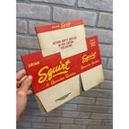Vintage Early Red Squirt NOS Soda Carrier Totes Advertising Bottle Carrier