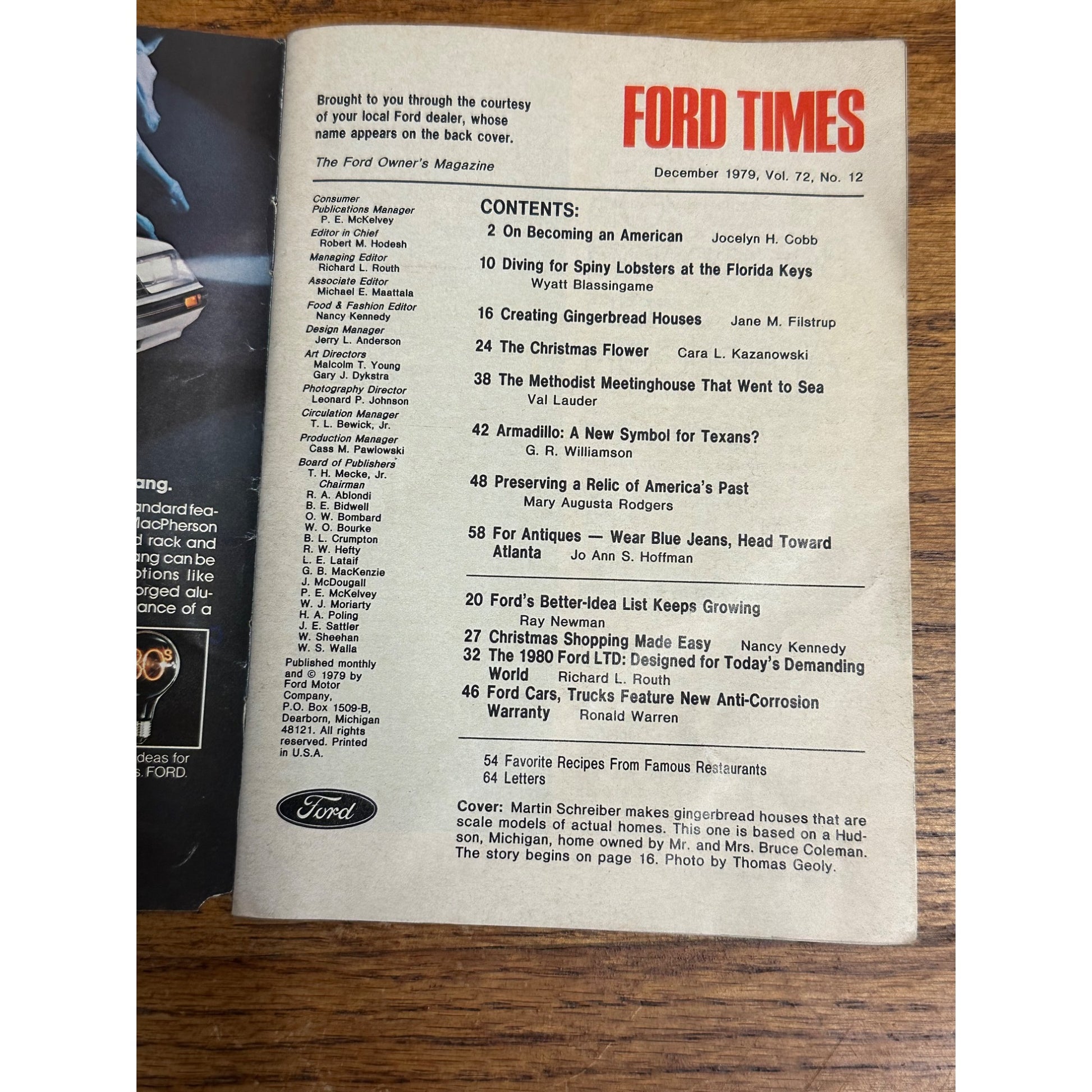 Vintage Ford Times Ford Motor Company Magazine December 1979 + June 1972
