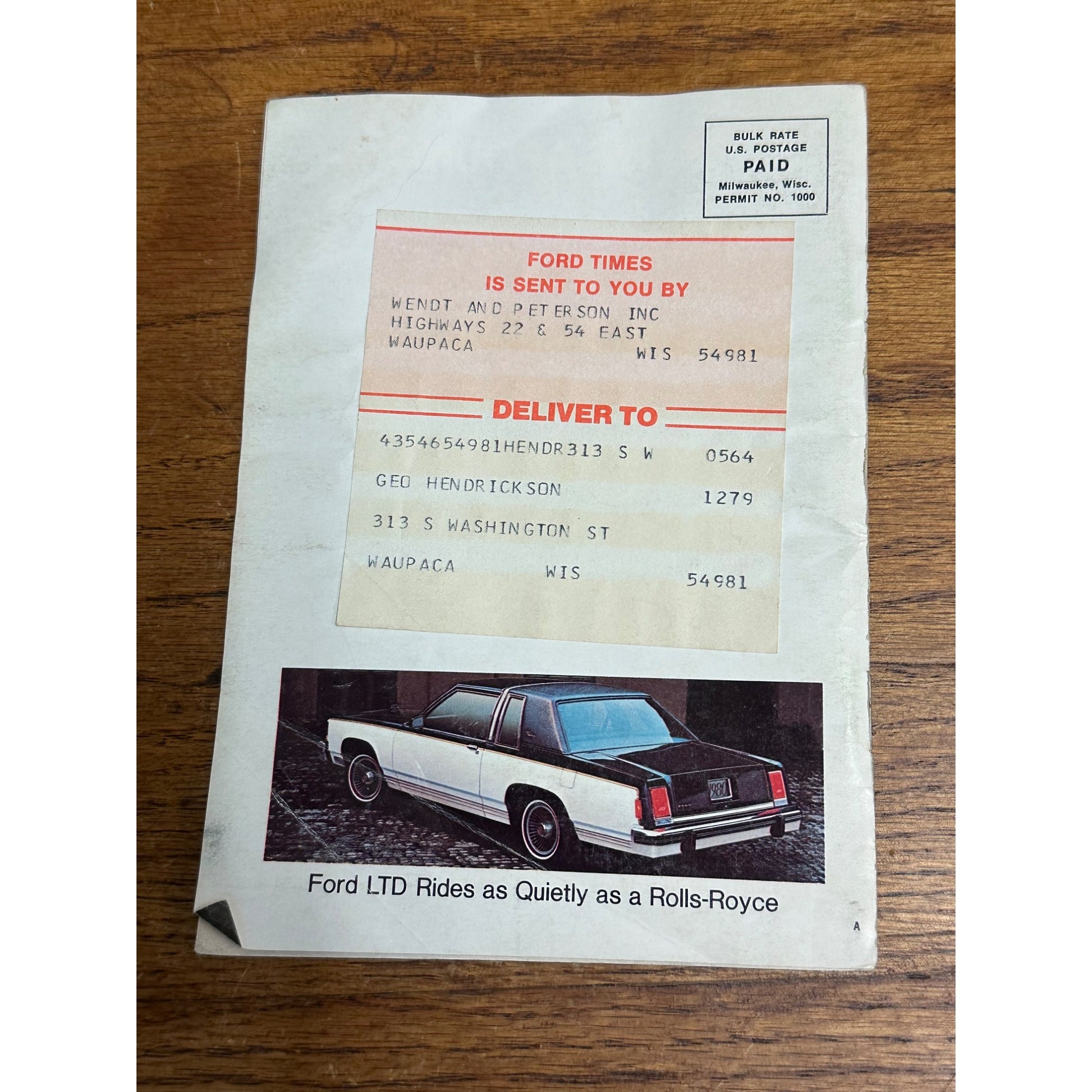 Vintage Ford Times Ford Motor Company Magazine December 1979 + June 1972