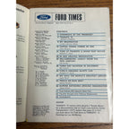 Vintage Ford Times Ford Motor Company Magazine December 1979 + June 1972