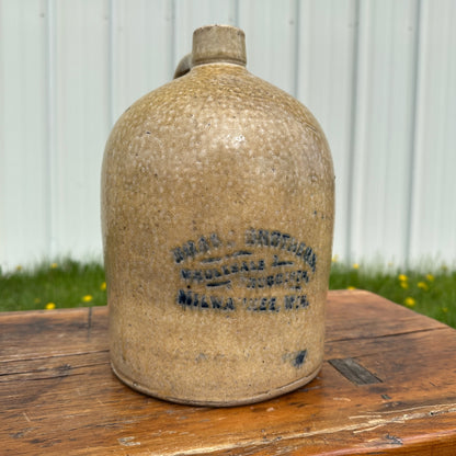 SCARCE Drake Brothers Druggists Hermann Milwaukee Wisconsin Stoneware Jug