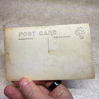 RPPC Postcard Men Women Sitting Pose Eating Watermelon