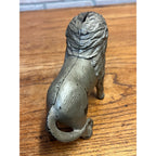 Antique c1905 A.C. Williams Cast Iron Large Lion Still Penny Bank 6" Original Paint