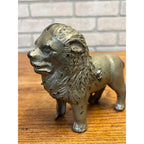 Antique c1905 A.C. Williams Cast Iron Large Lion Still Penny Bank 6" Original Paint