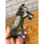 Antique c1905 A.C. Williams Cast Iron Large Lion Still Penny Bank 6" Original Paint