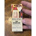 Vintage FULL Matchbook Advertising - The Overflow - Oshkosh, Wis