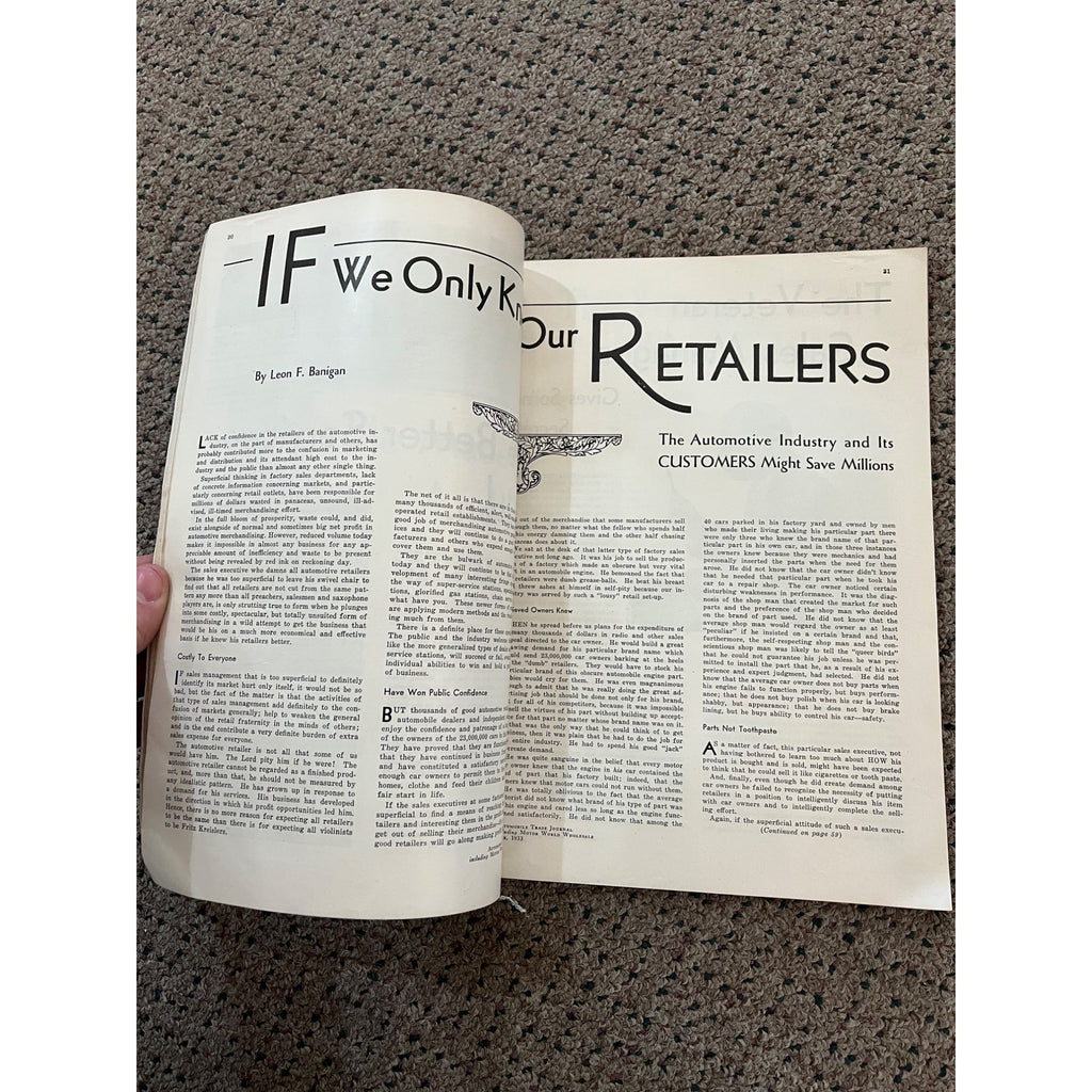 Automobile Trade Journal Magazine June, 1933 Issue - Vintage Advertisements