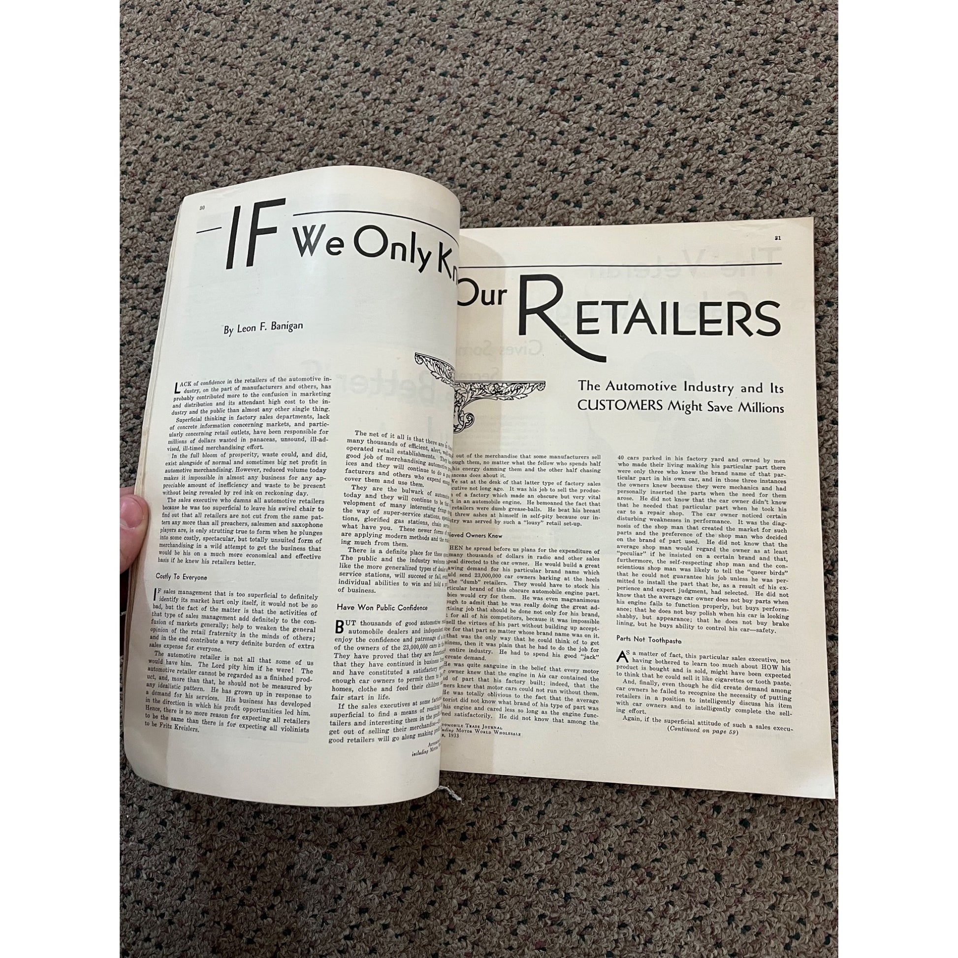 Automobile Trade Journal Magazine June, 1933 Issue - Vintage Advertisements