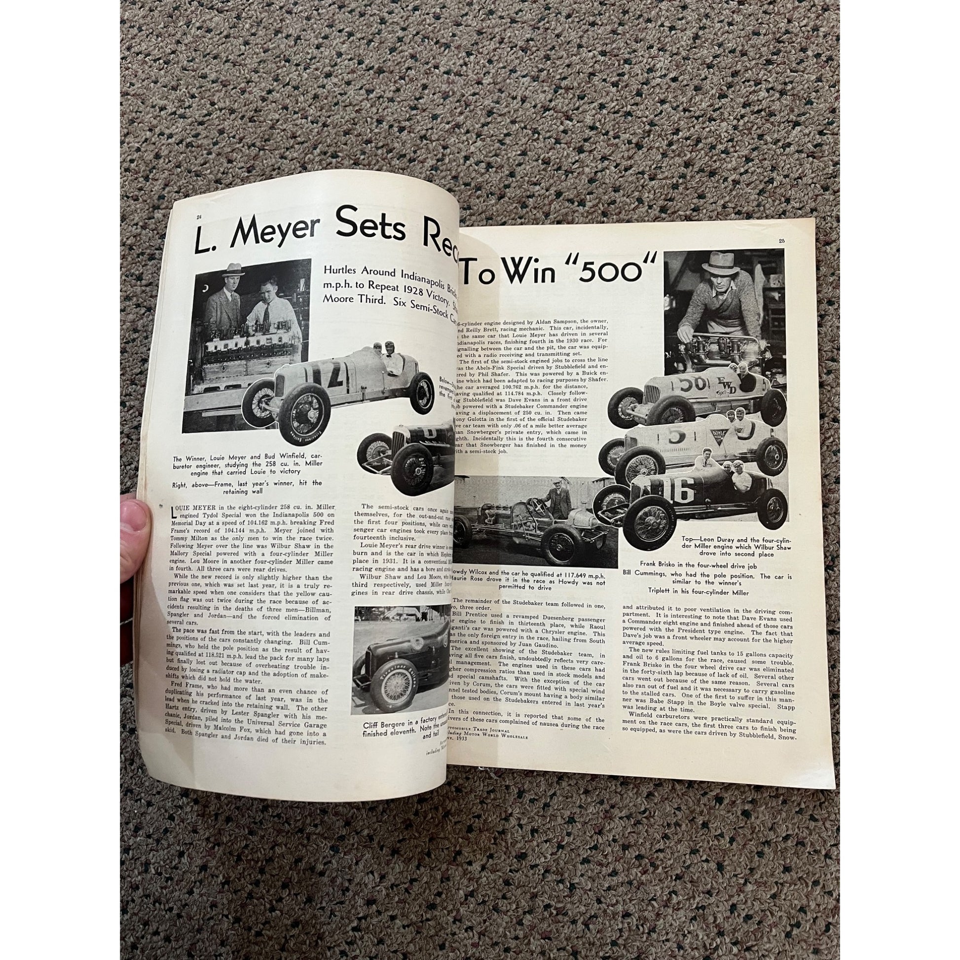 Automobile Trade Journal Magazine June, 1933 Issue - Vintage Advertisements