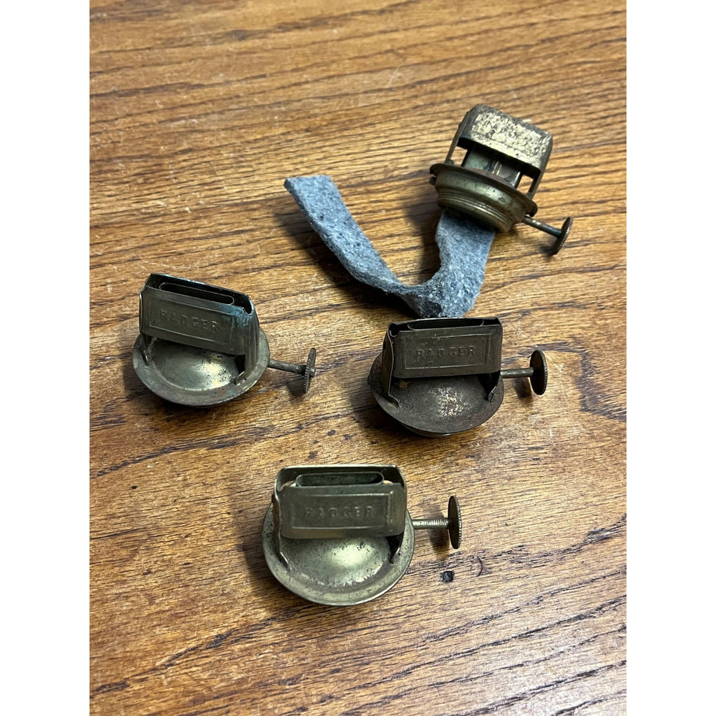 Badger Oil Kerosene Lamp Lantern Burner Lot 4 P&A Mfg  #2 Size - 1 3/16" Thread
