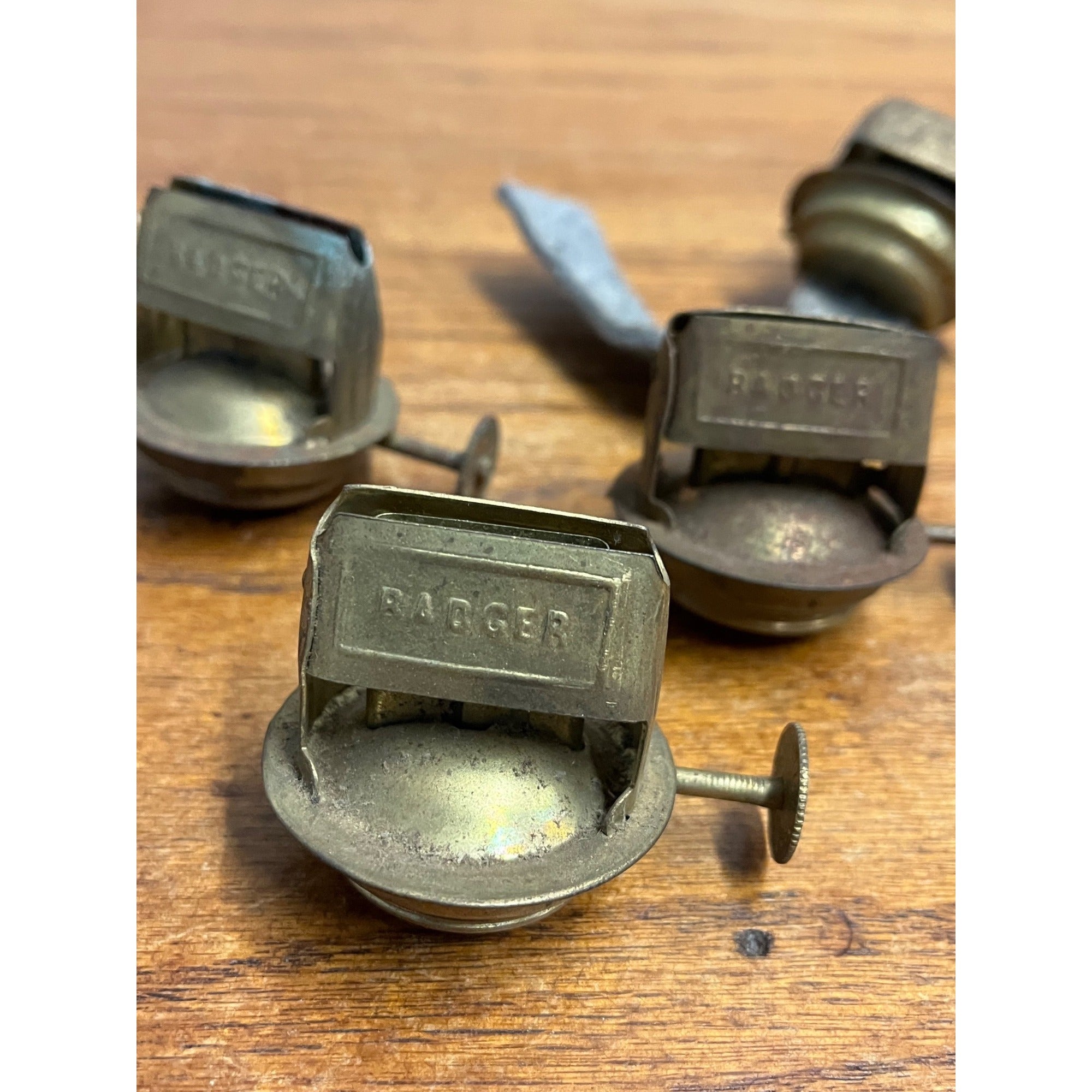 Badger Oil Kerosene Lamp Lantern Burner Lot 4 P&A Mfg  #2 Size - 1 3/16" Thread