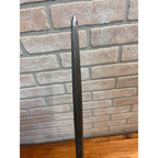Vintage Village Blacksmith Butchers Knife Steel Honing Sharpening Tool Brass Loop