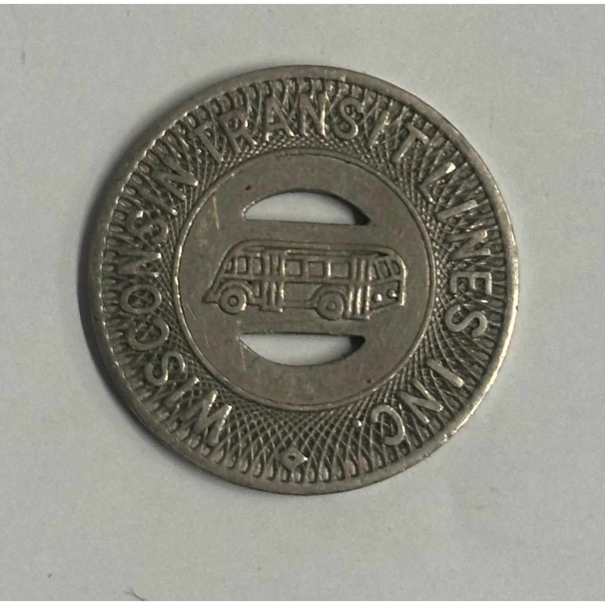 Vintage Wisconsin Transit Lines, Inc-Watertown, Wisconsin Transit Token WI