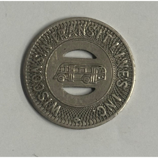 Vintage Wisconsin Transit Lines, Inc-Watertown, Wisconsin Transit Token WI