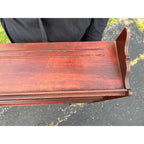 Vintage 1940s Mahogany Victorian Revival Hanging Wall Shelf Cabinet Trinkets Whatnot