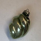 Vintage Mercury Glass Christmas Ornament Green Twist Spiral USA - Shiny Brite