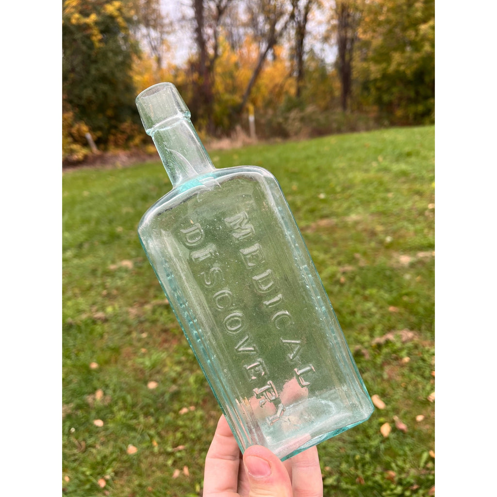 Antique 1890s Dr. Kennedys Medical Discovery Apothecary Medicine Embossed Bottle