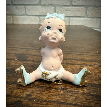 Vintage Freeman Mcfarlin (El Monte, CA) Crying Baby With Skates Figurine Figure