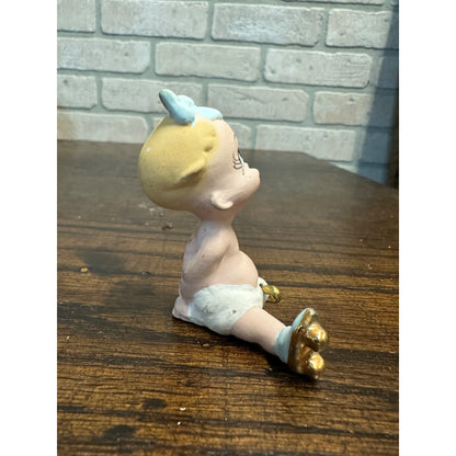 Vintage Freeman Mcfarlin (El Monte, CA) Crying Baby With Skates Figurine Figure