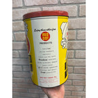 Vintage Red Dot Potato Chips Advertising Tin Can Kitchen Canister