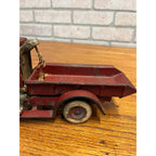 Vintage Arcade International Harvester "Red Baby" Cast Iron Dump Truck Toy