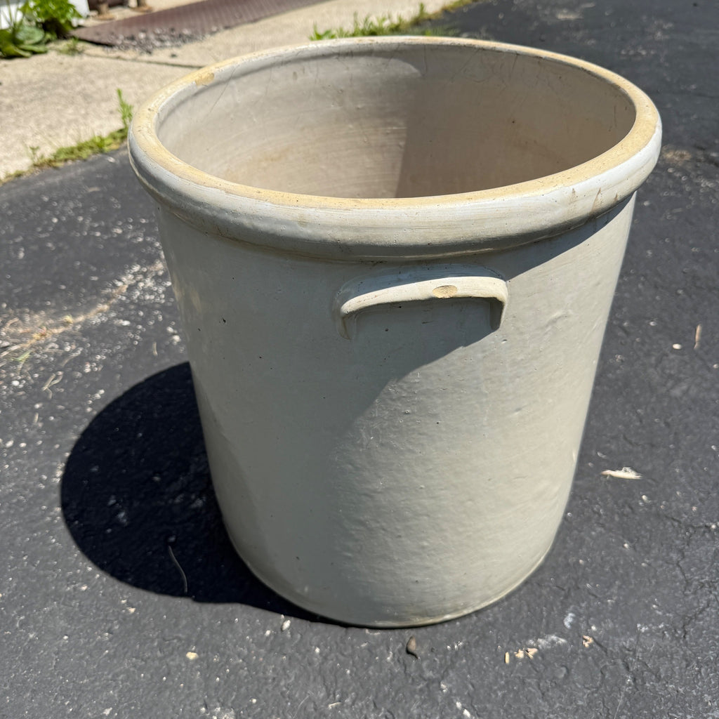 Red Wing 10 Gallon Birch Leaf Leaves Crock Stoneware Unsigned