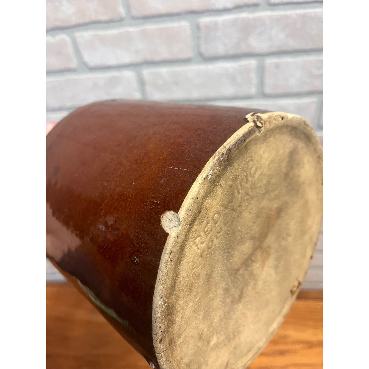Vintage Red Wing Stoneware Co. Albany Slip Snuff Jar Crock Minnesota, USA Primitive Kitchen Decor