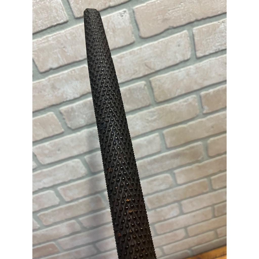 Antique Cast Iron File Rasp Holder Handle w/ Eagle Brand Rasp File 17.5" Long
