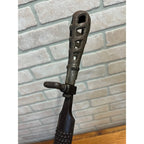 Antique Cast Iron File Rasp Holder Handle w/ Eagle Brand Rasp File 17.5" Long