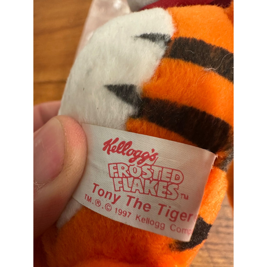 Kellogg’s 1997 Tony The Tiger Frosted Flakes Cereal Plush Stuffed Animal Toy 8"