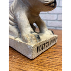 Vintage Watta Pop Chalkware Lollipop Figurine Bull Dog Pug Store Display