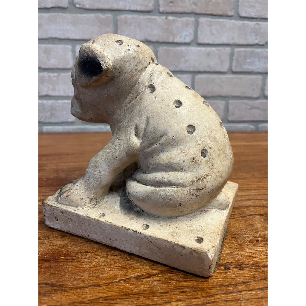 Vintage Watta Pop Chalkware Lollipop Figurine Bull Dog Pug Store Display