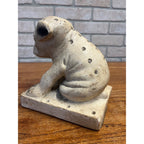 Vintage Watta Pop Chalkware Lollipop Figurine Bull Dog Pug Store Display
