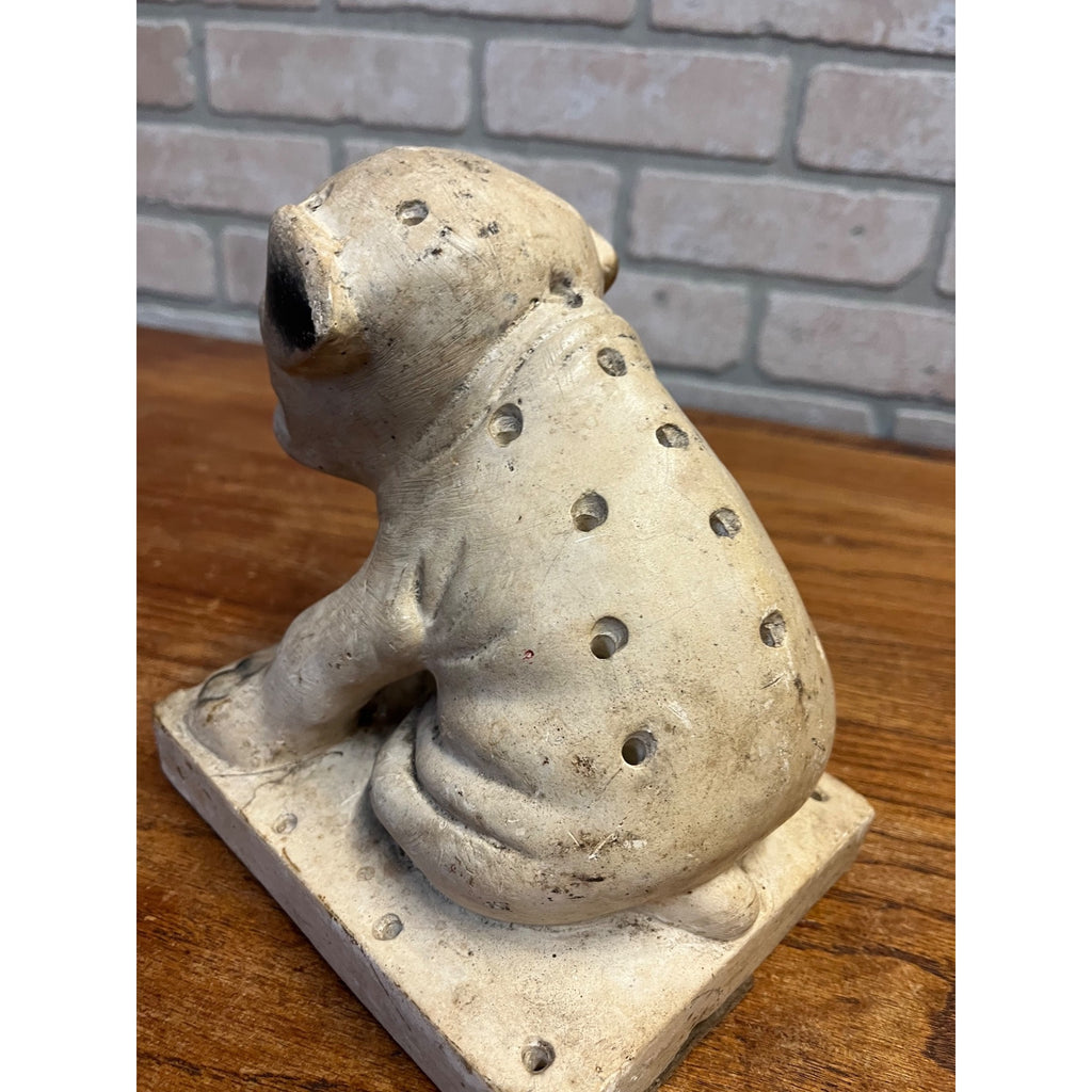 Vintage Watta Pop Chalkware Lollipop Figurine Bull Dog Pug Store Display