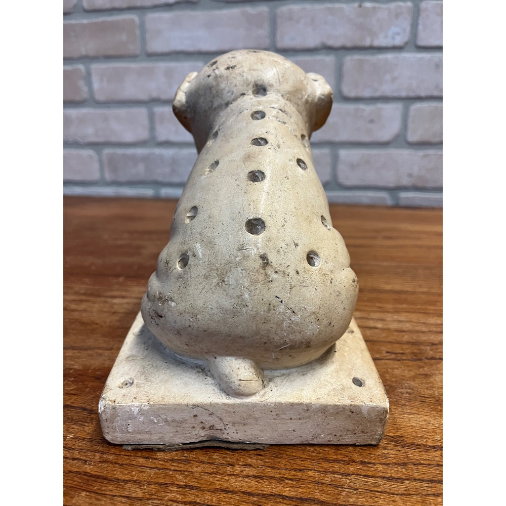 Vintage Watta Pop Chalkware Lollipop Figurine Bull Dog Pug Store Display