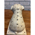Vintage Watta Pop Chalkware Lollipop Figurine Bull Dog Pug Store Display