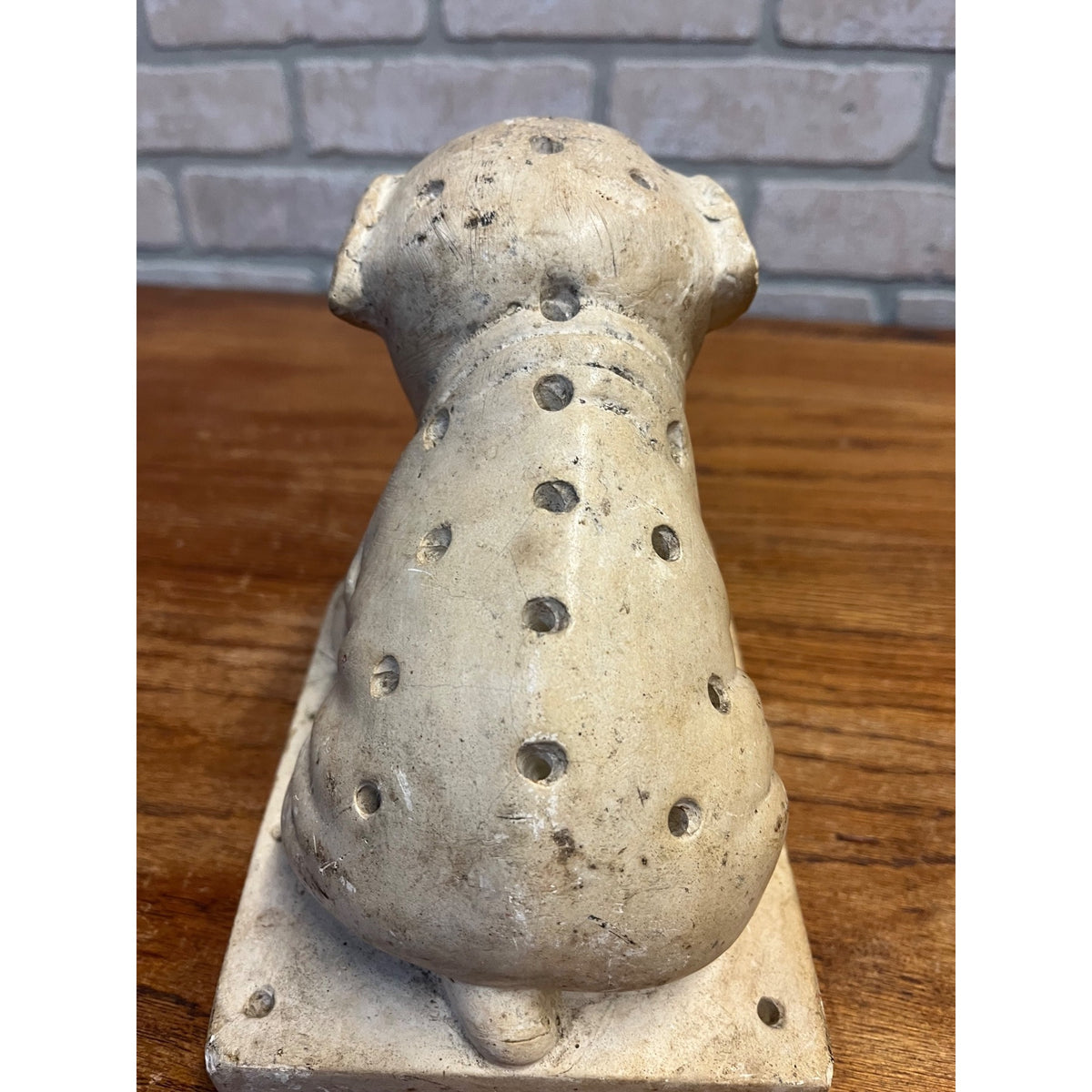 Vintage Watta Pop Chalkware Lollipop Figurine Bull Dog Pug Store Display