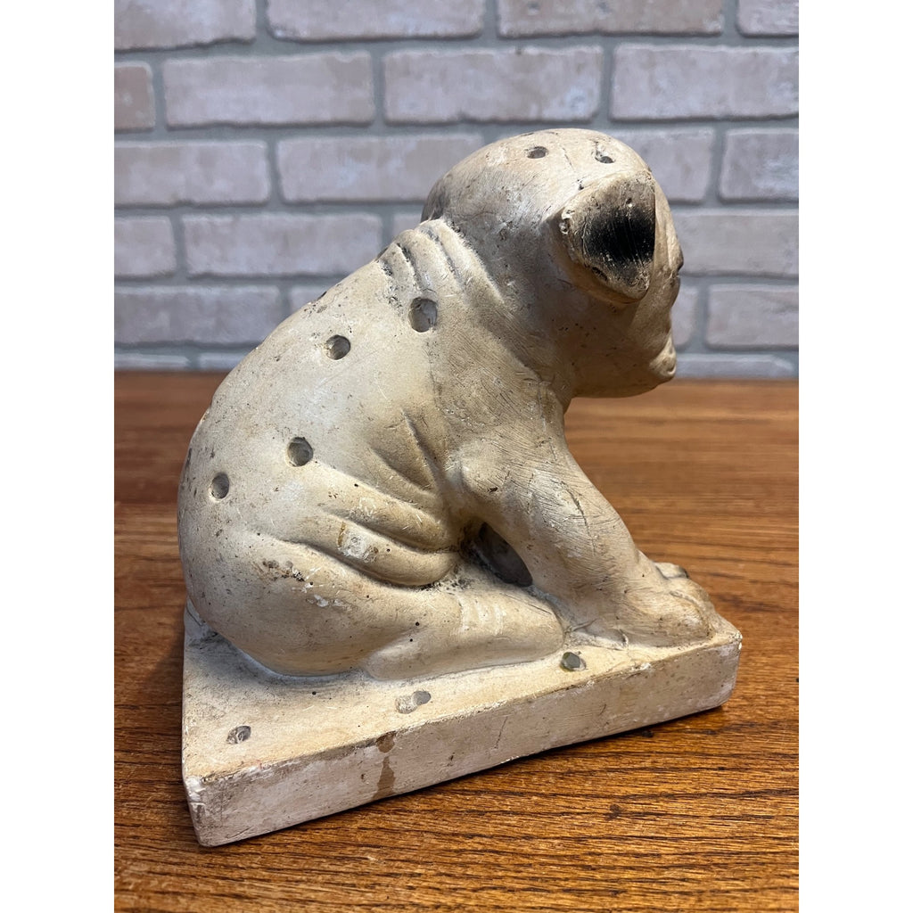 Vintage Watta Pop Chalkware Lollipop Figurine Bull Dog Pug Store Display