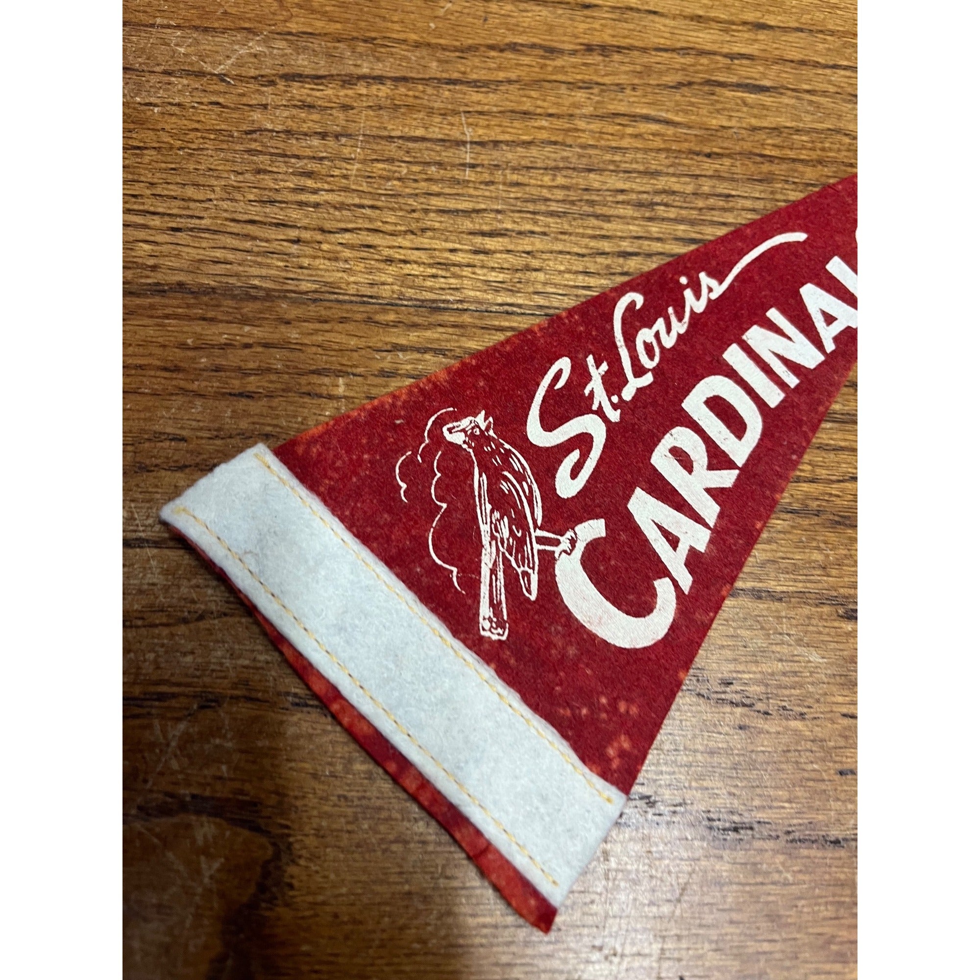 Vintage 1950s St Louis Cardinals Mini Baseball Felt Pennant 9"