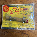 Vintage 1940s ASCO Ant Line Ant Bug Killer Card Package NOS New Old Stock