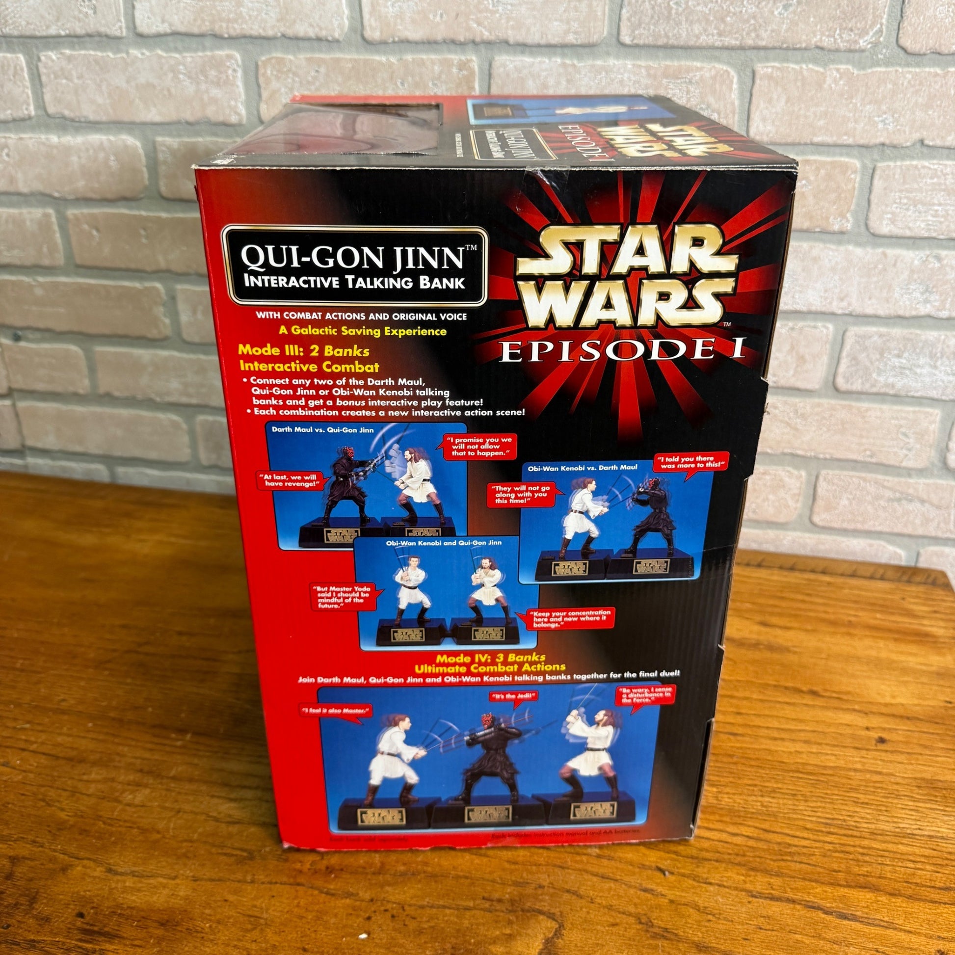 Star Wars Episode I Qui-Gon Jinn Interactive Talking Bank Action Figure