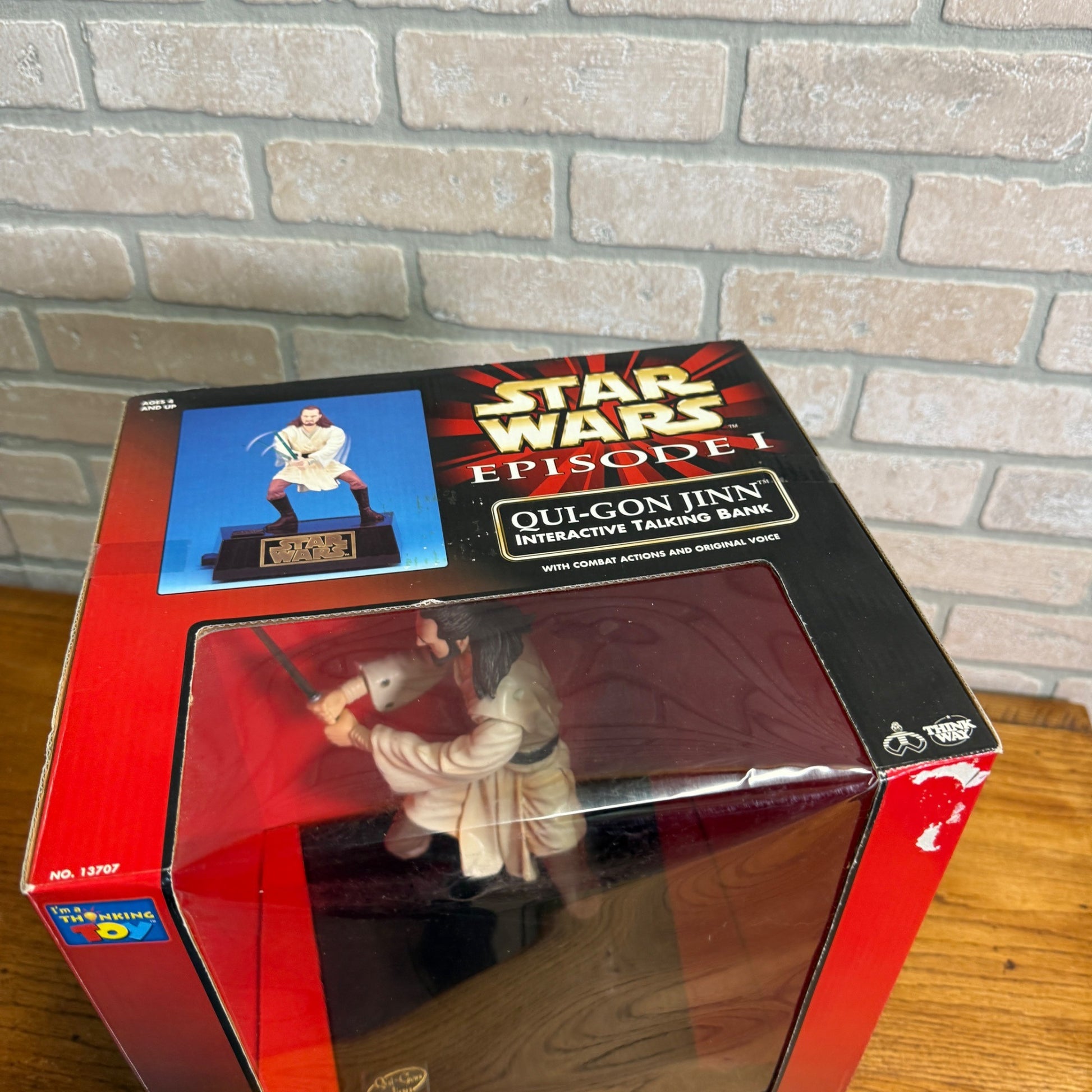 Star Wars Episode I Qui-Gon Jinn Interactive Talking Bank Action Figure