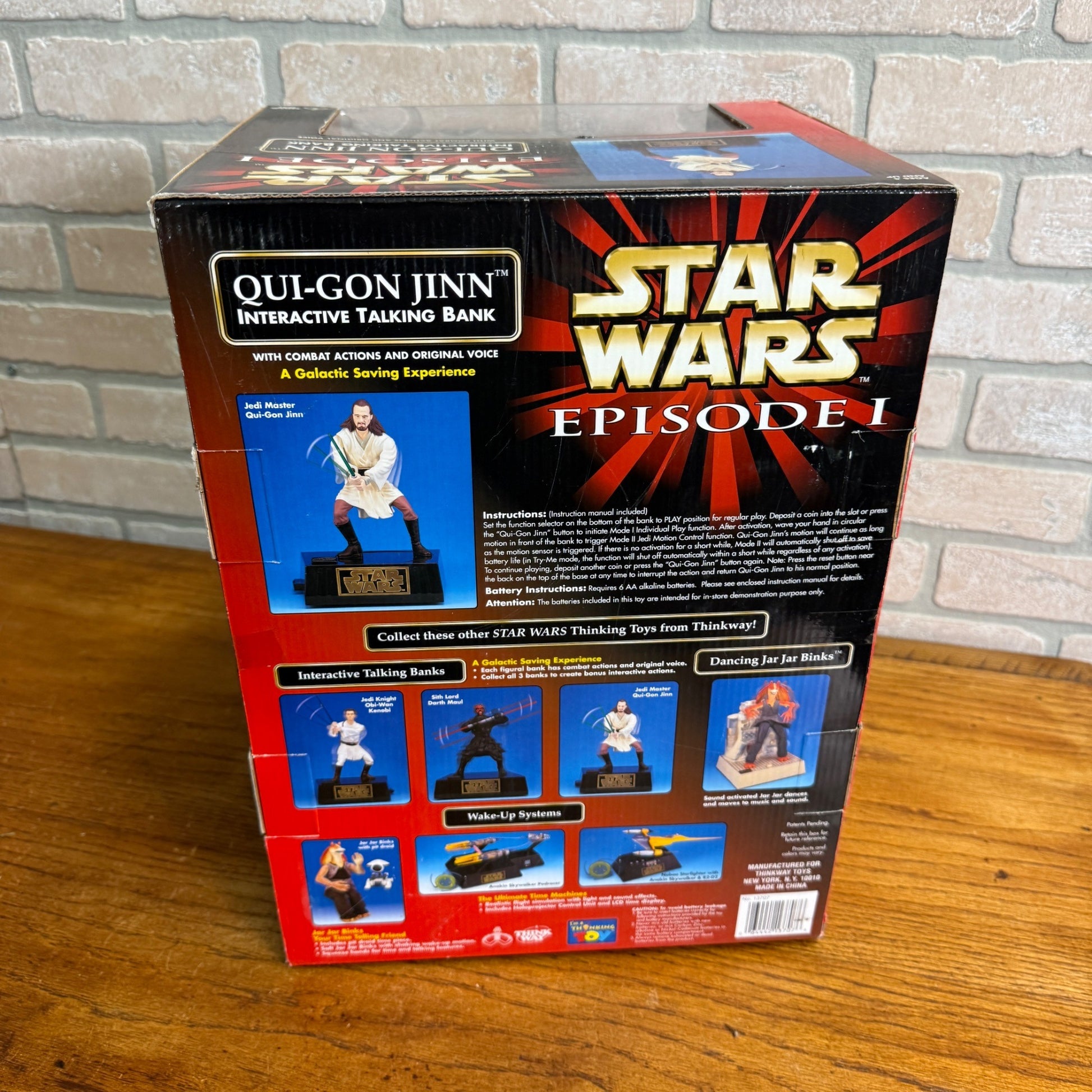 Star Wars Episode I Qui-Gon Jinn Interactive Talking Bank Action Figure