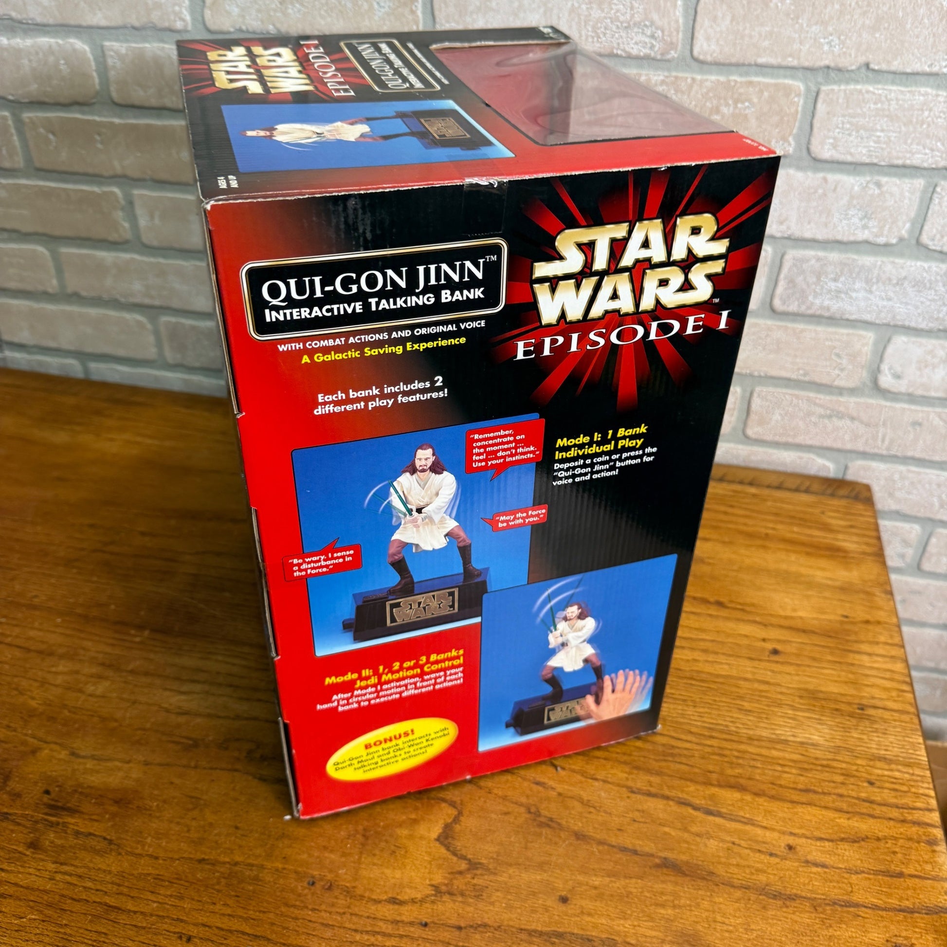Star Wars Episode I Qui-Gon Jinn Interactive Talking Bank Action Figure