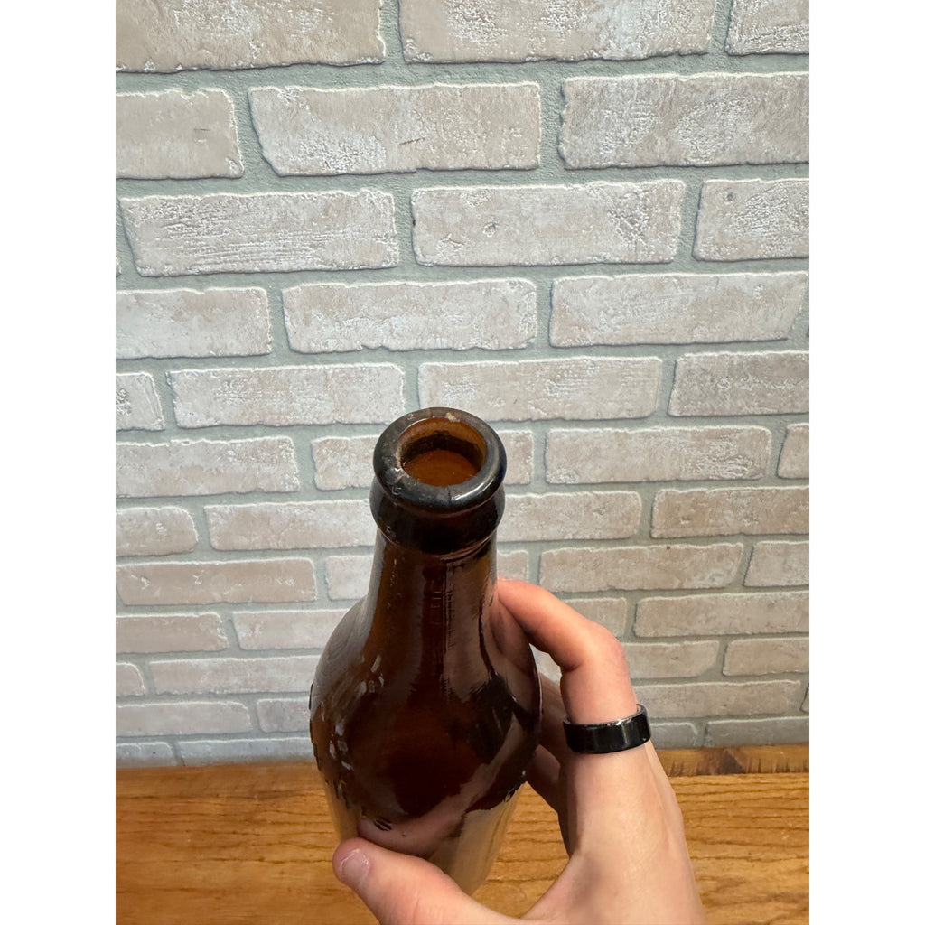 1900s Calumet Brewing Co. Chilton Wis Amber Beer Bottle WF&S