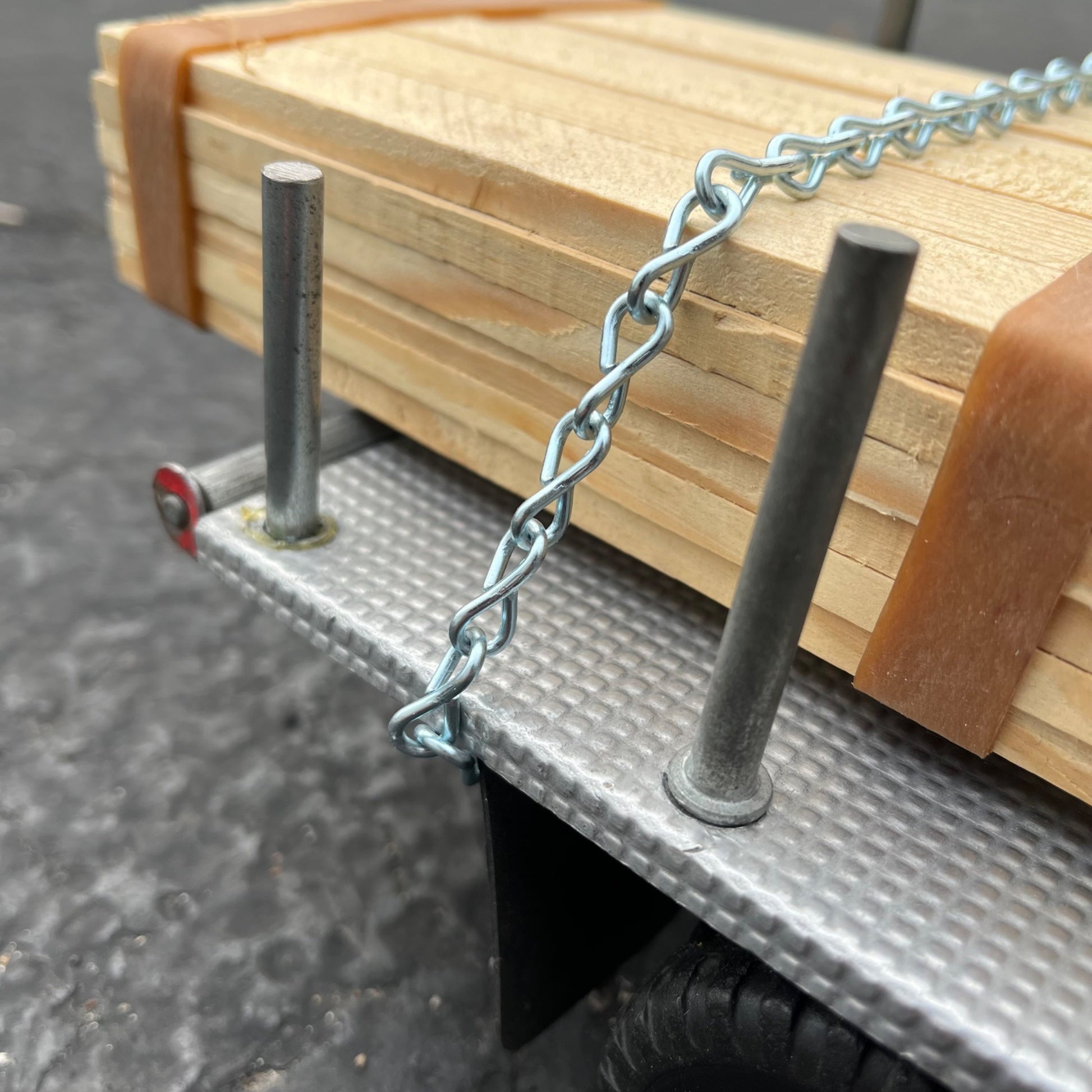 Vintage 1955 Tonka Lumber Truck Flatbed Hauler Pressed Steel Toy