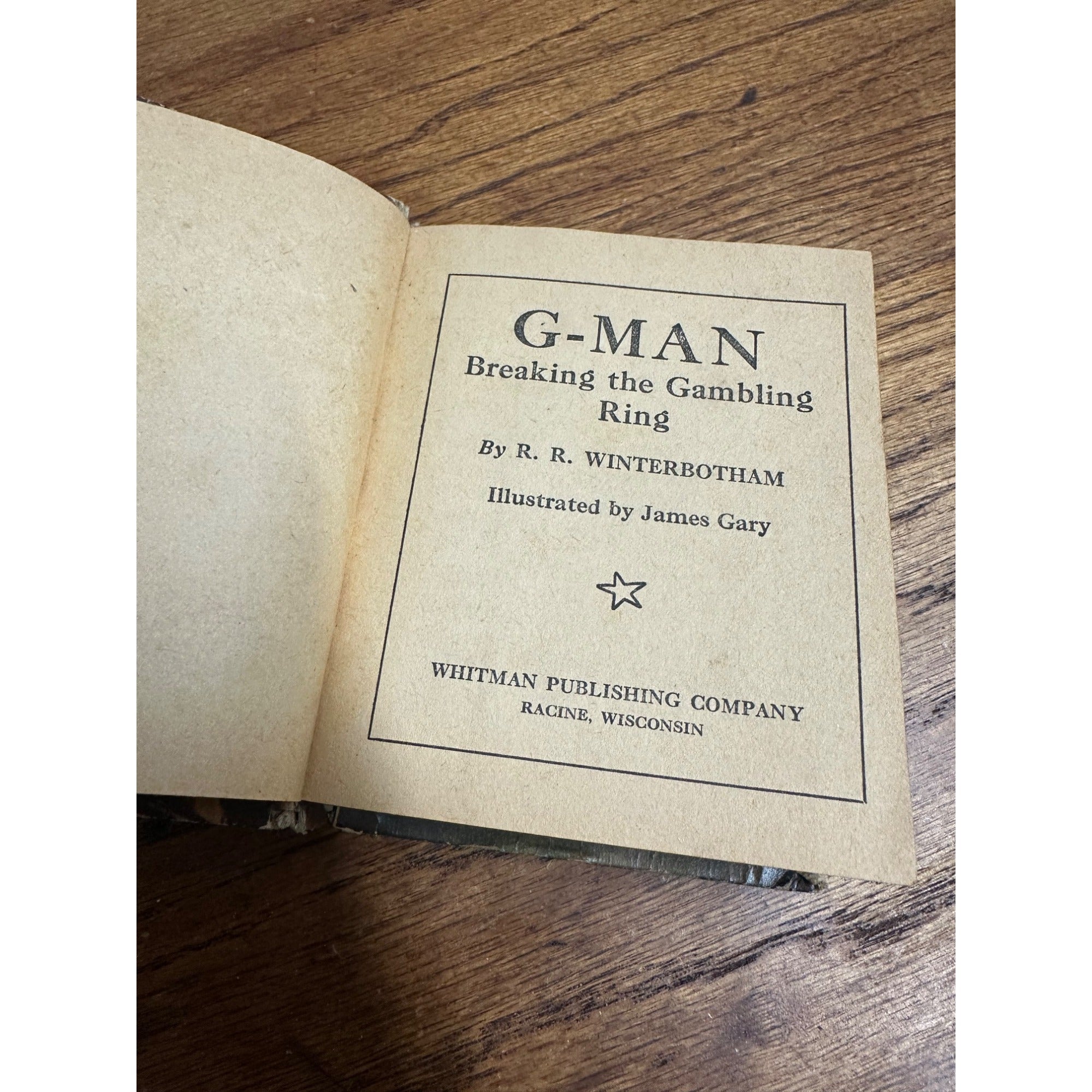 G-Man Breaking The Gambling Ring 1938 BLB Big Better Little Book #1193