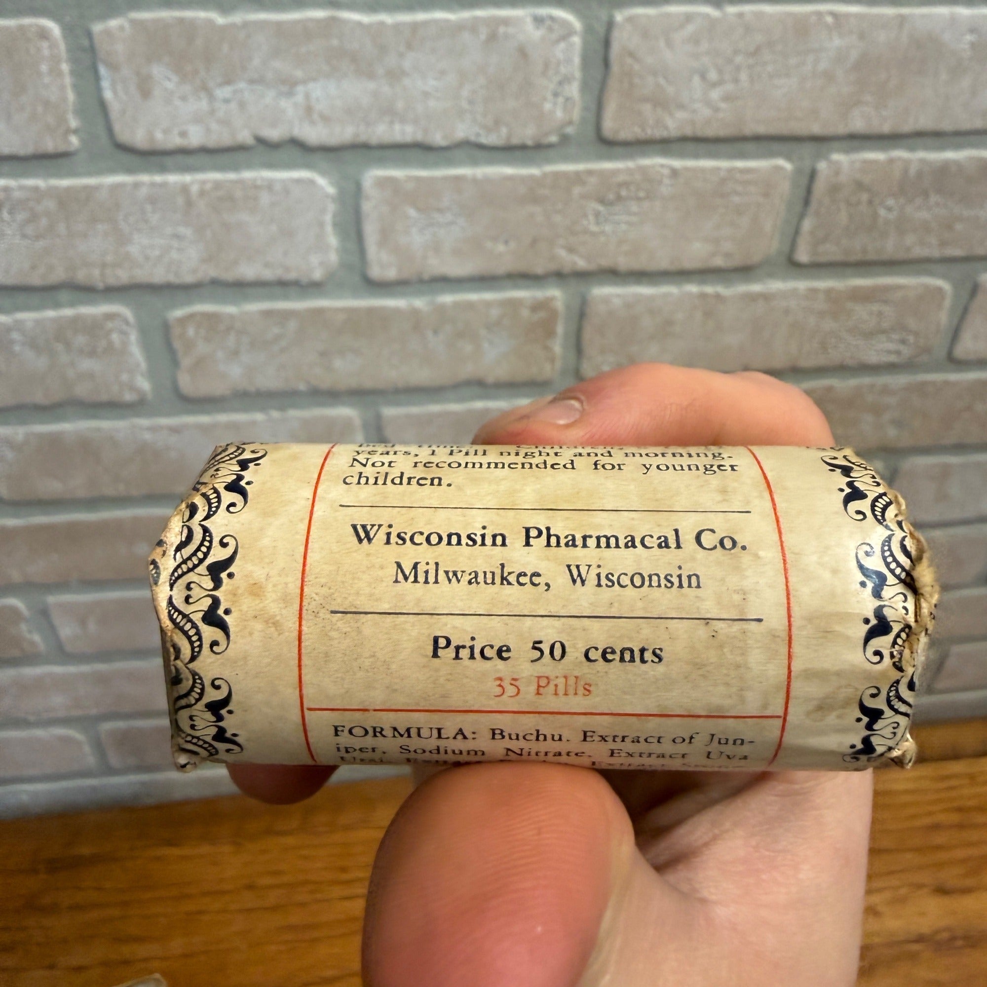 Vintage Wisconsin Diuretic Pills Quack Medicine Package Pharmacal Co Milwaukee