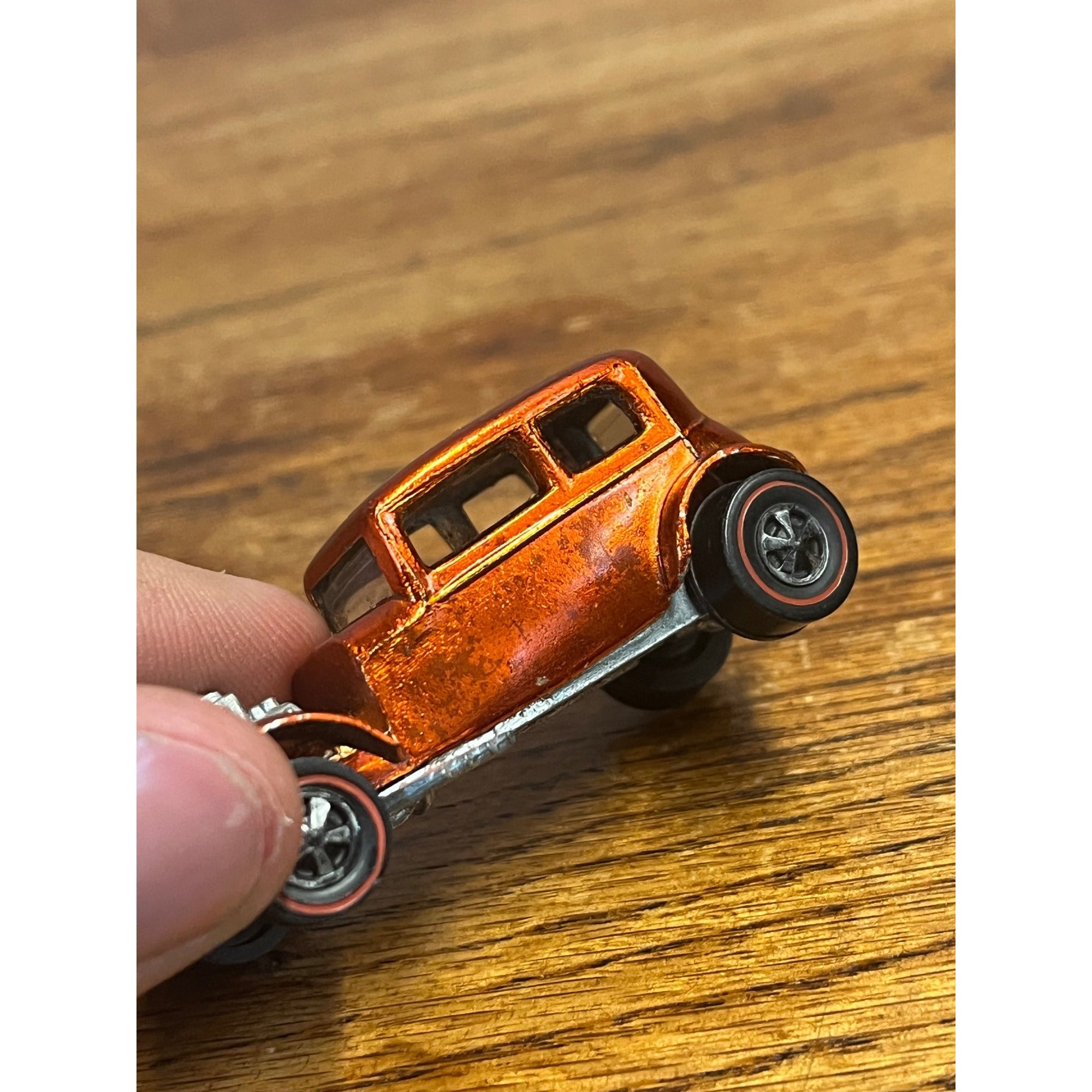 Vintage 1968 Redline Hot Wheels Orange Classic 32 Ford Vicky - Near Mint MINTY